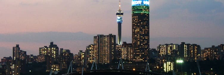 Flight from Livingstone to South Africa (Johannesburg)