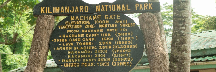 Machame Gate 1,800 m to Machame Camp 2,835 m