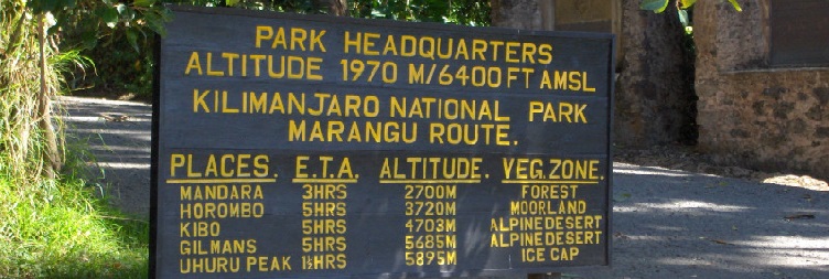 Horombo Huts to Marangu Gate to Moshi