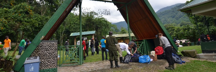  Guy Yeoman Huts - Nyabitaba Huts - Nyakalengija Base Camp; transfer back to Entebbe