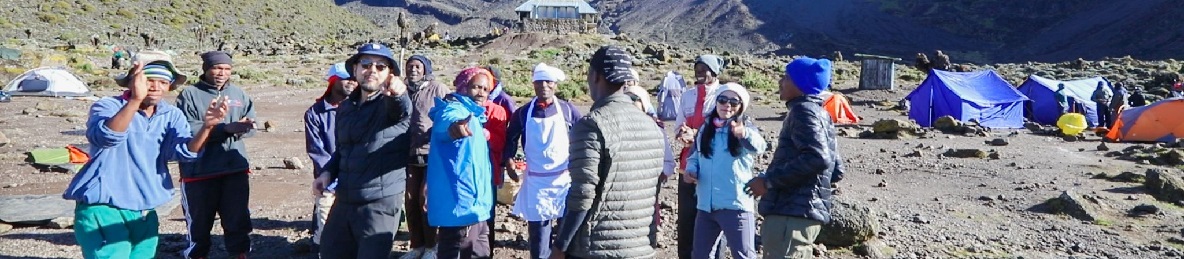 Buffalo Camp (4,020 meters) to Rongai Third Cave Camp (3,800 meters) 